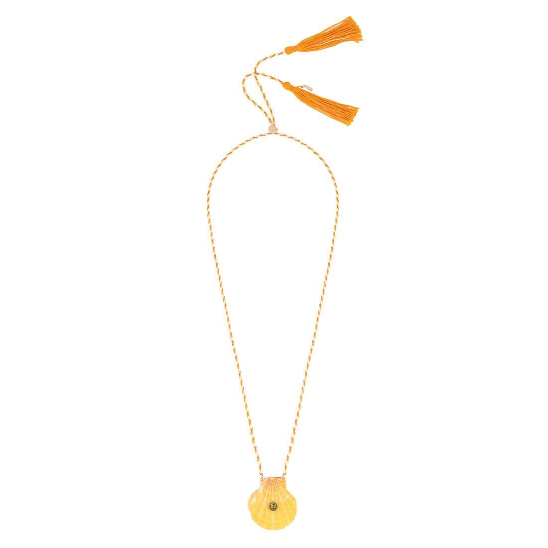 Yellow Scallop Necklace