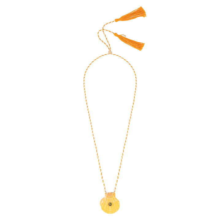 Yellow Scallop Necklace